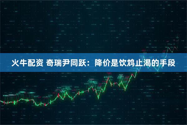 火牛配资 奇瑞尹同跃：降价是饮鸩止渴的手段